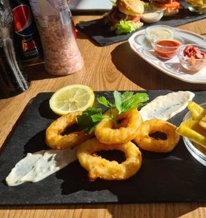 Calamari and fries
